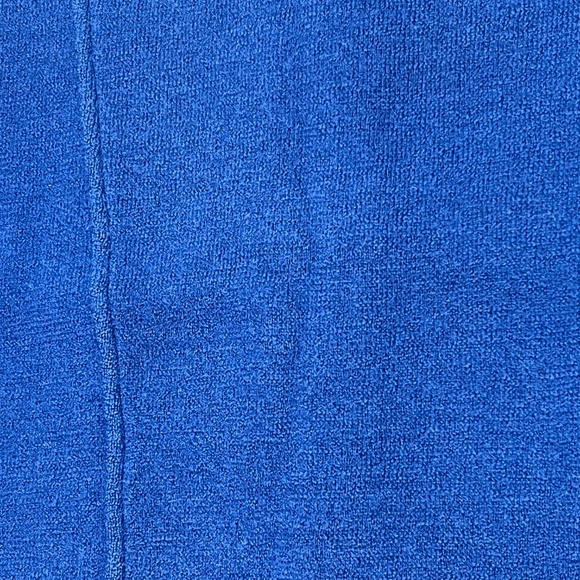 Vintage Deans of Scotland Wool Cardigan Women's Medium Floral Accent Bright Blue - Picture 12 of 14